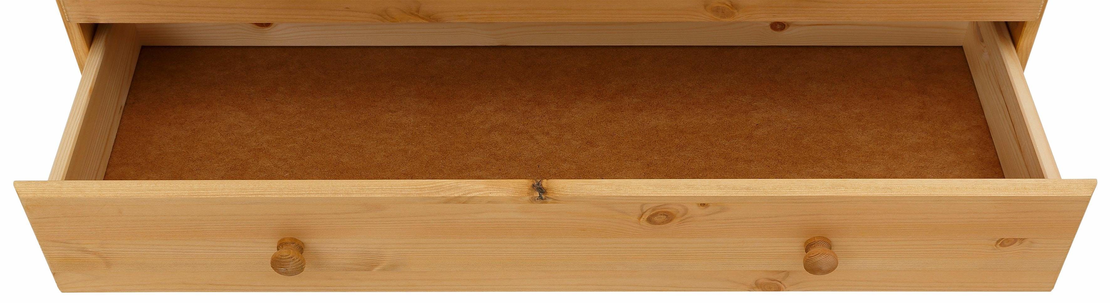 Home affaire Wäscheschrank Minik aus schönem massivem Kiefernholz, in unterschiedlichen Farbvarianten