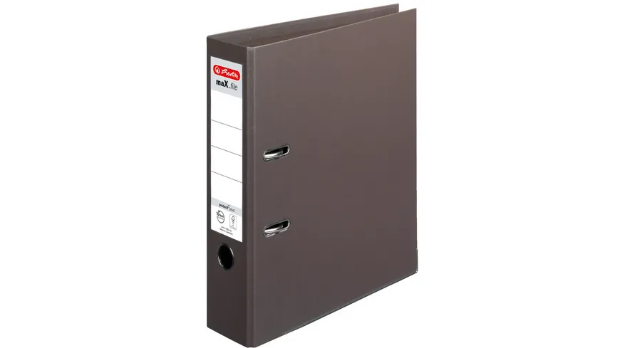 herlitz Ordner maX.file protect plus A4 8cm braun