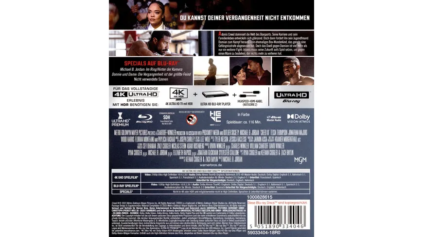 Creed 3: Rocky's Legacy  (4K Ultra HD) (+ Blu-ray)