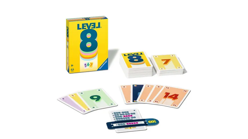 Ravensburger Spiel - Level 8, Das beliebte Kartenspiel für 2-6 Spieler ab 8 Jahren