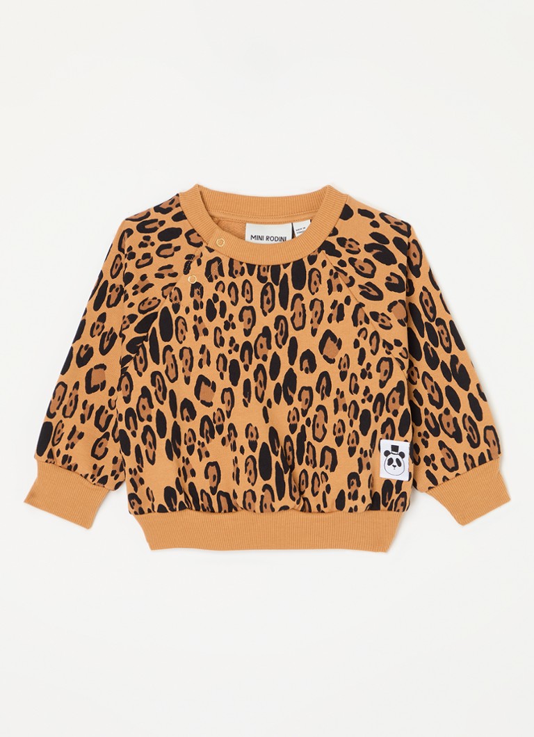 Mini Rodini Leopard sweater made of organic cotton