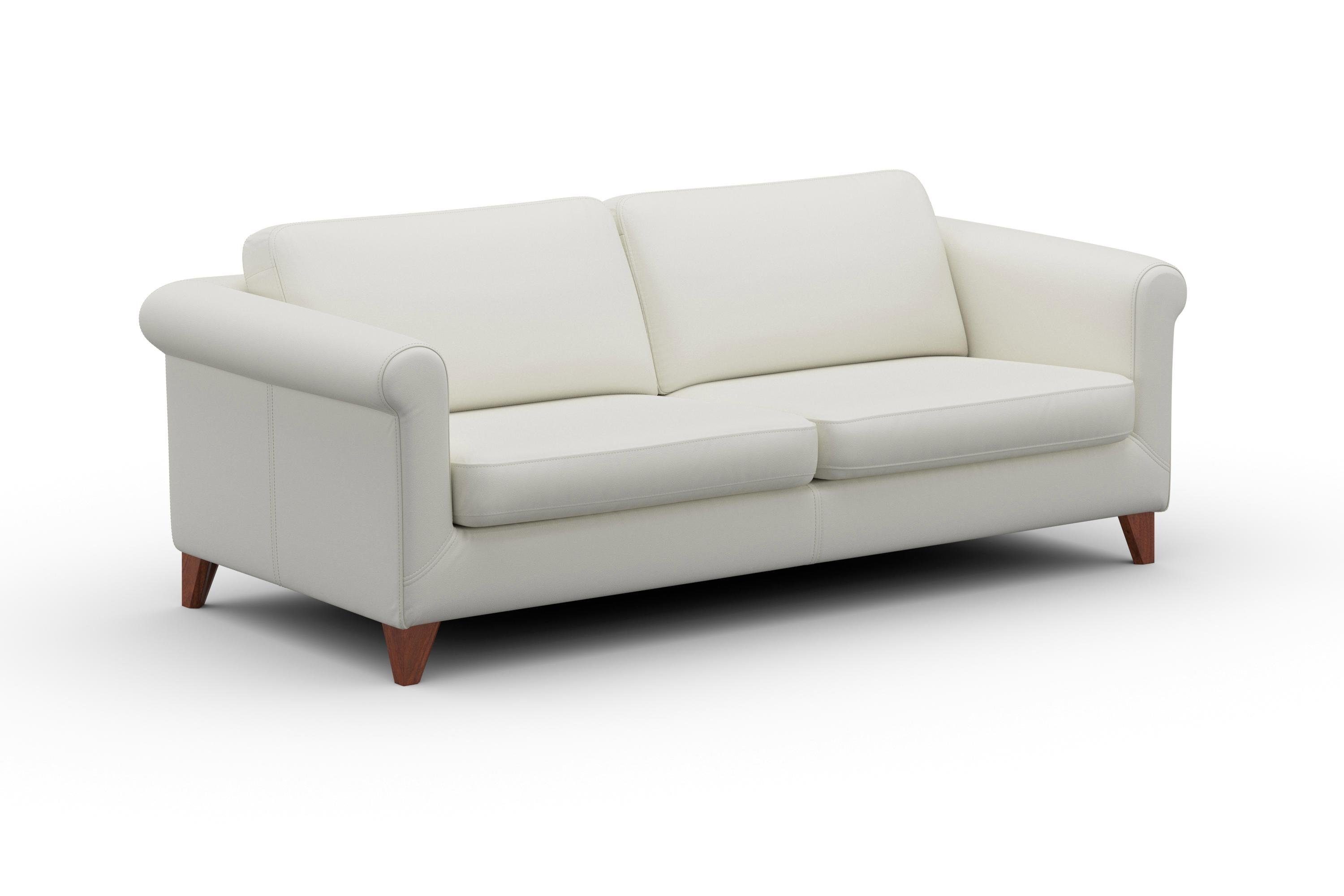 machalke® 3-Sitzer amadeo, Ledersofa mit geschwungenen Armlehnen, Breite 213 cm
