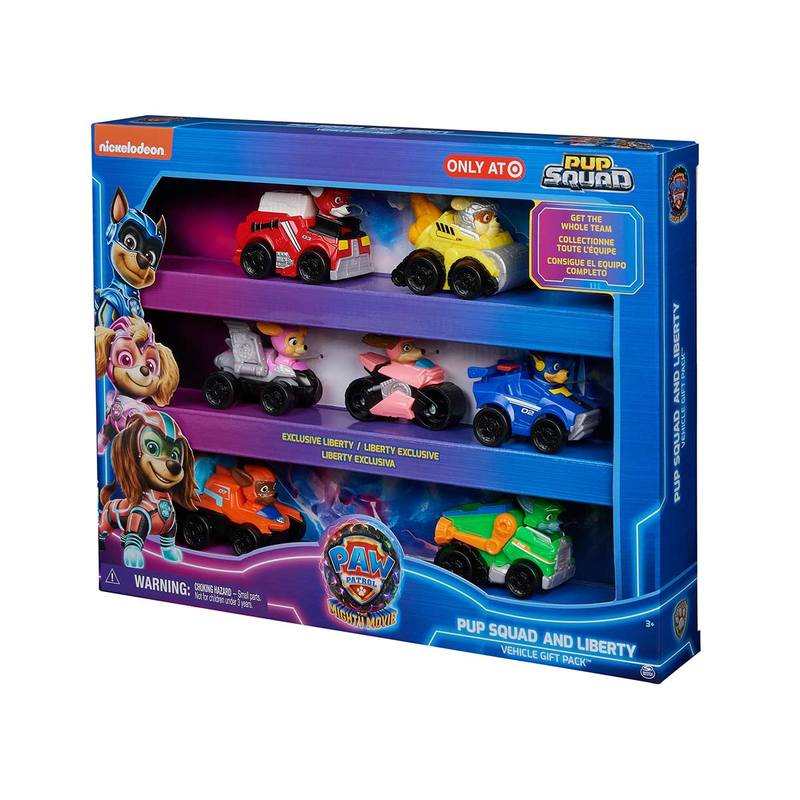 Pack de 7 racers Pup squad Pat Patrouille