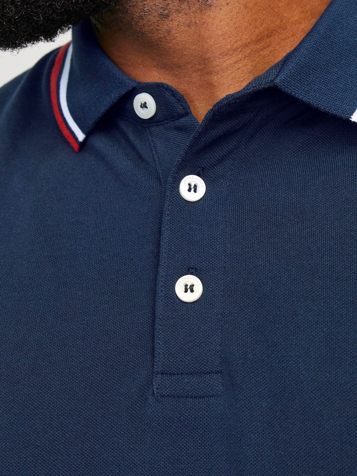 JACK & JONES PLUS Poloshirt in Navy Blazer 1 günstig kaufen