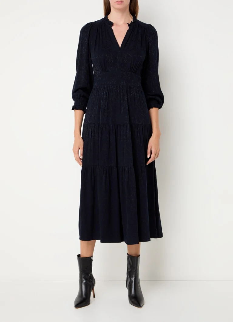 Vestido midi Sandrine de Gerard Darel con escote en V