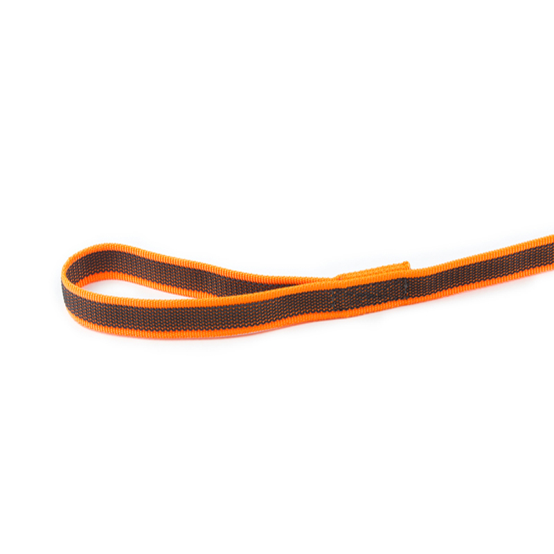 JULIUS-K9 Hundeleinen JULIUS-K9 Führleine 20mm Schlaufe 1 m orange/ grau