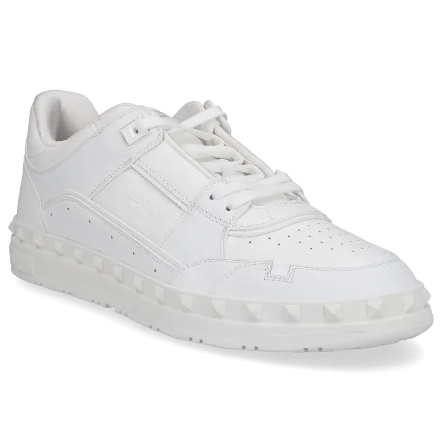 Valentino Garavani - Sneaker low FREEDOTS Kalbsleder - weiß