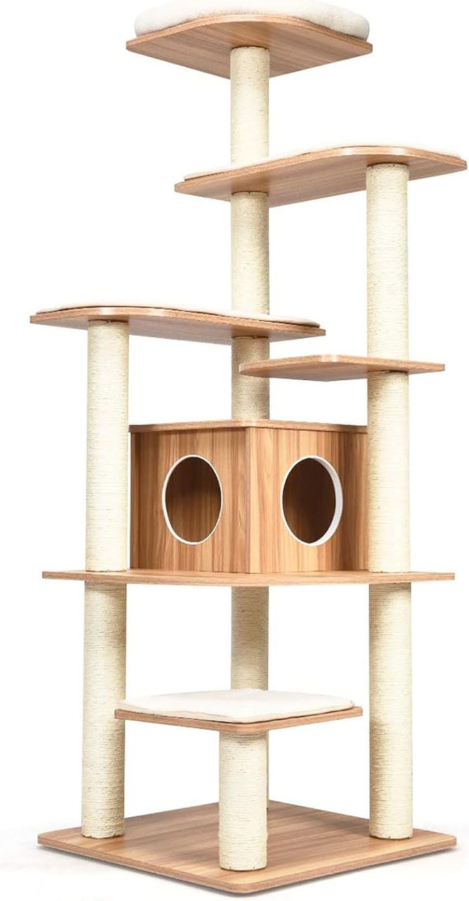 Costway 175cm Kratzbaum Holz
