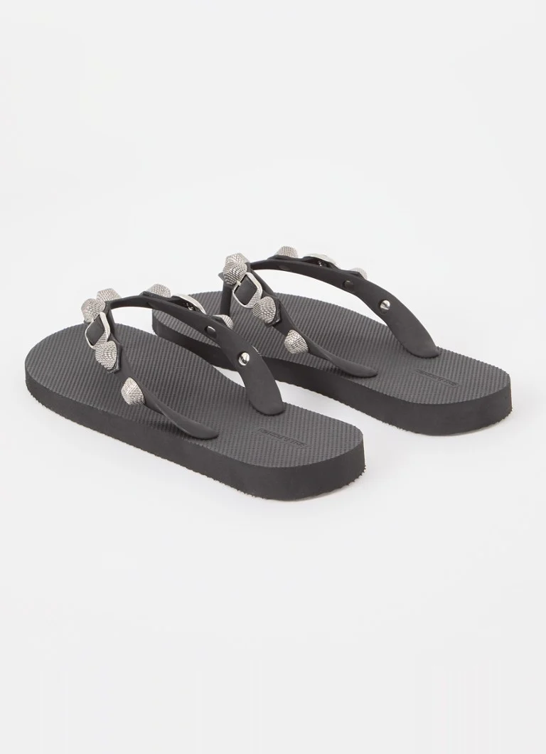 Balenciaga Cagole papuče s nitnama