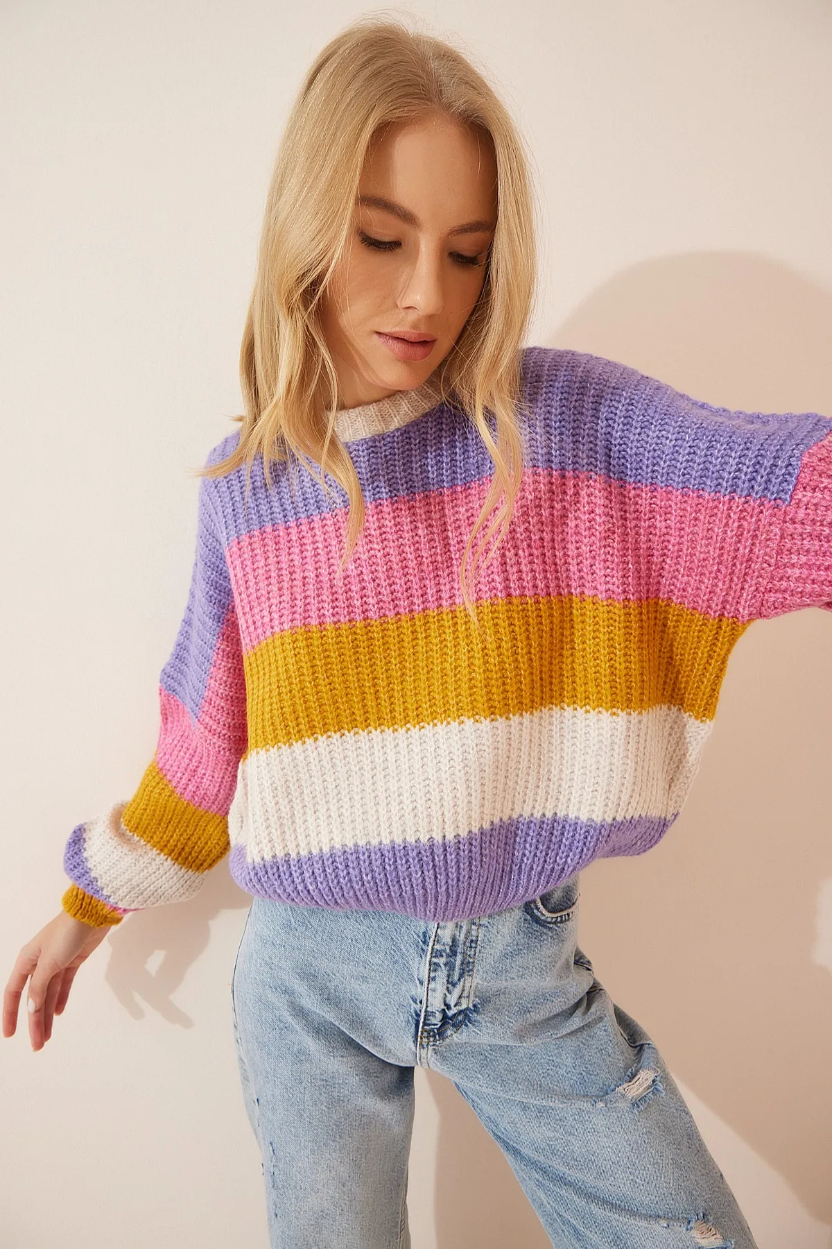 Happiness İstanbul  Pullover - Mehrfarbig - Regular Fit