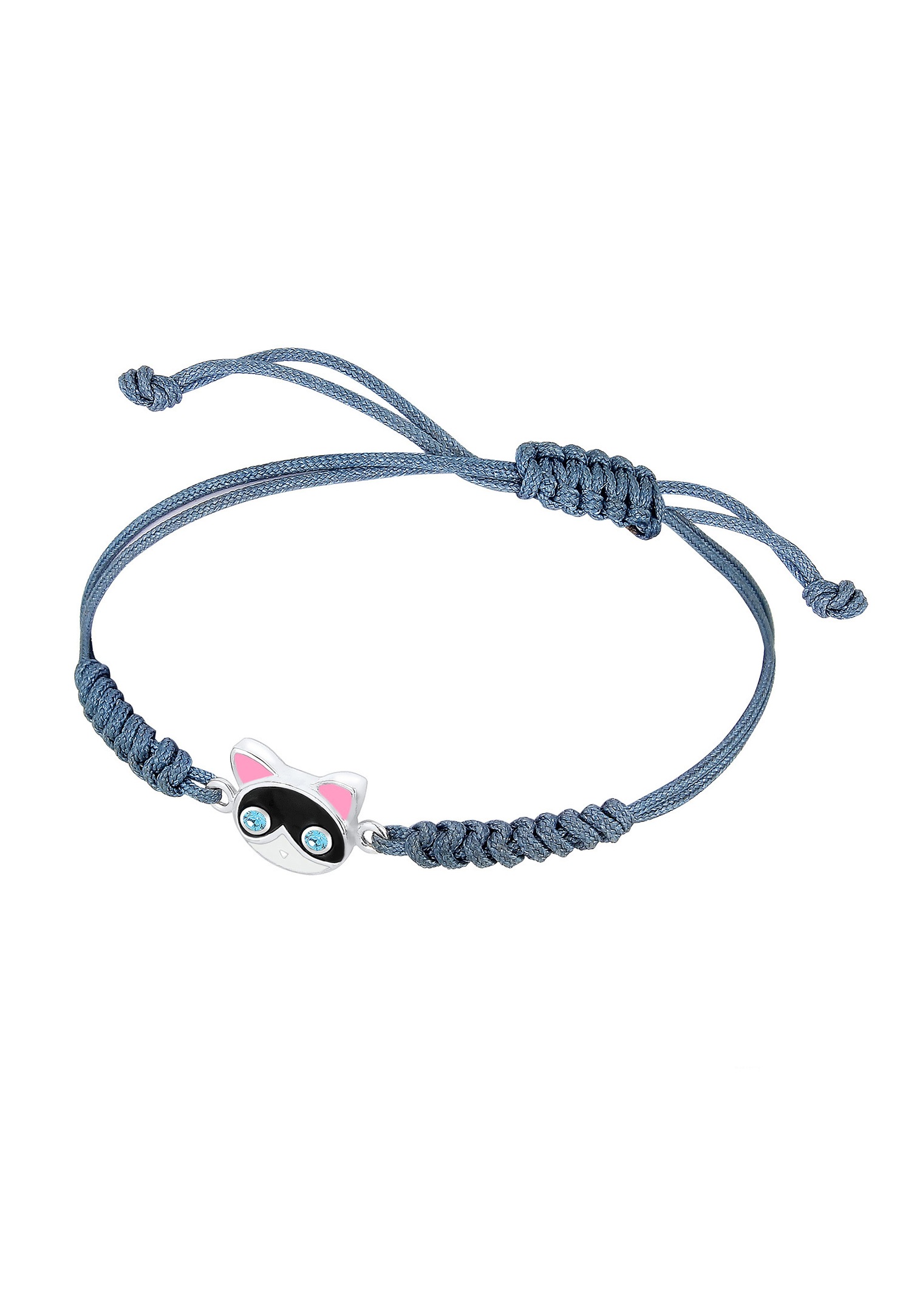 Pulsera Elli Cat con cristales suaves para mujer (plata 925/1000)