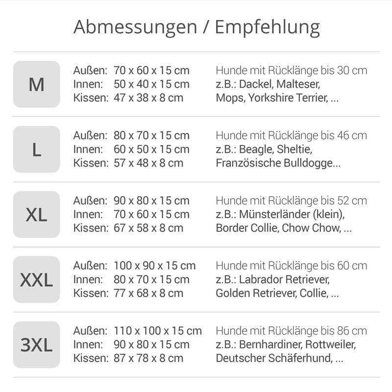 Pointer Hundebetten Pointer Liegeplatz anthrazit M