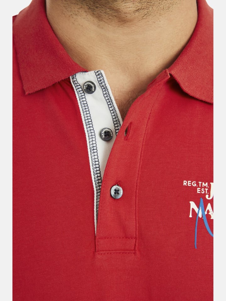 Jan Vanderstorm Doppelpack Poloshirt DAGFINN in rot dunkelblau günstig kaufen