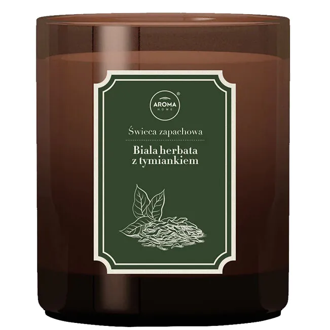 Aroma Home žolelių žvakė su baltąja arbata ir čiobreliais