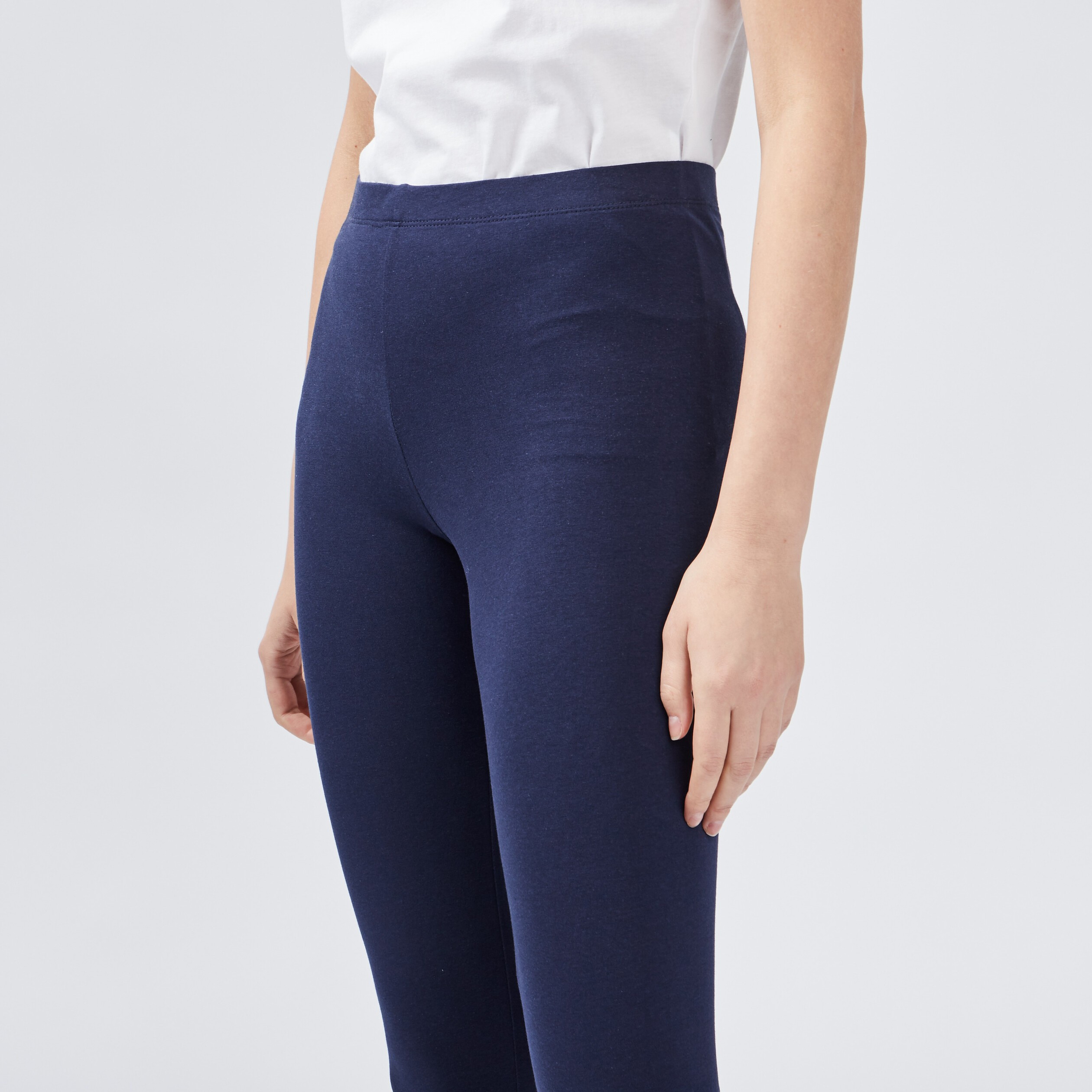 Legging taille standard bleu marine femme | La Halle