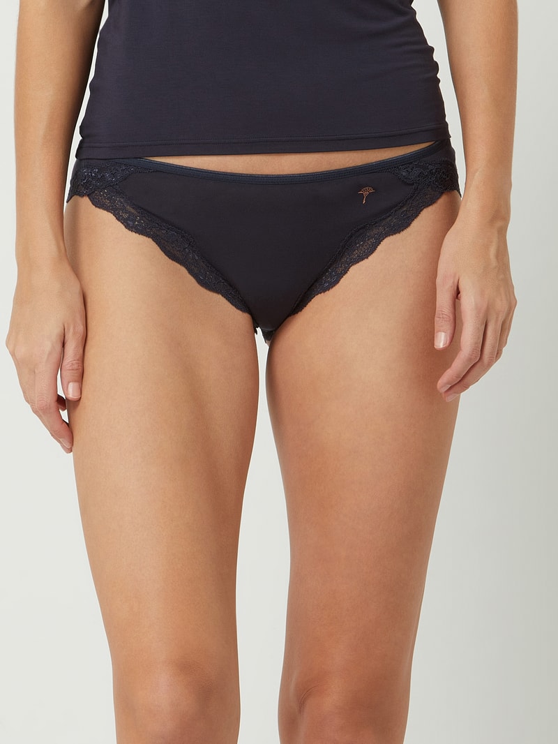 Slip mit Stretch-Anteil in marineblau