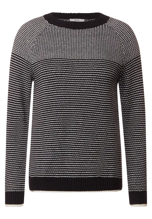 CECIL Gestreifter Strickpullover