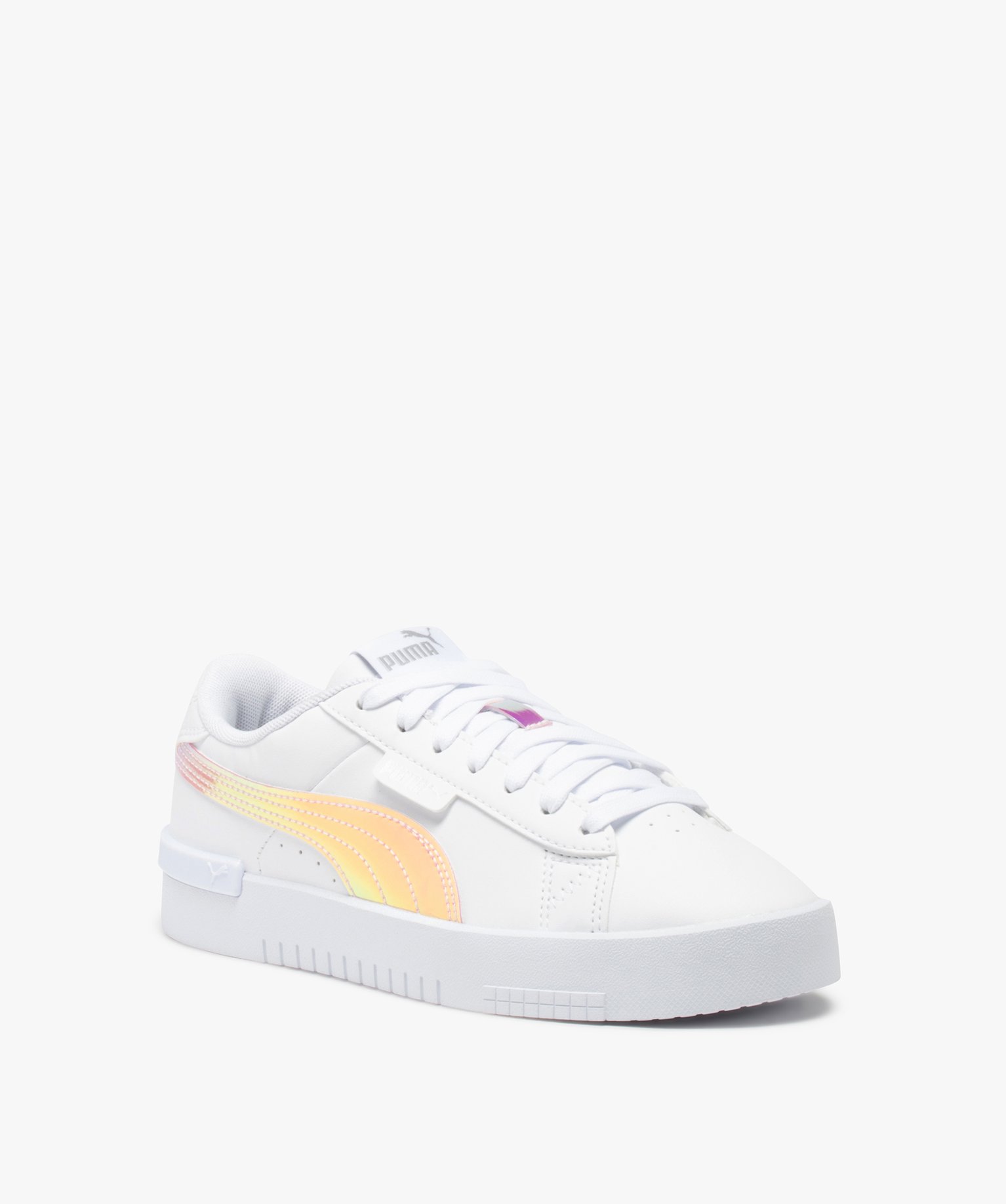 Baskets fille à lacets et détails irisés – Puma Jada blanc | GEMO