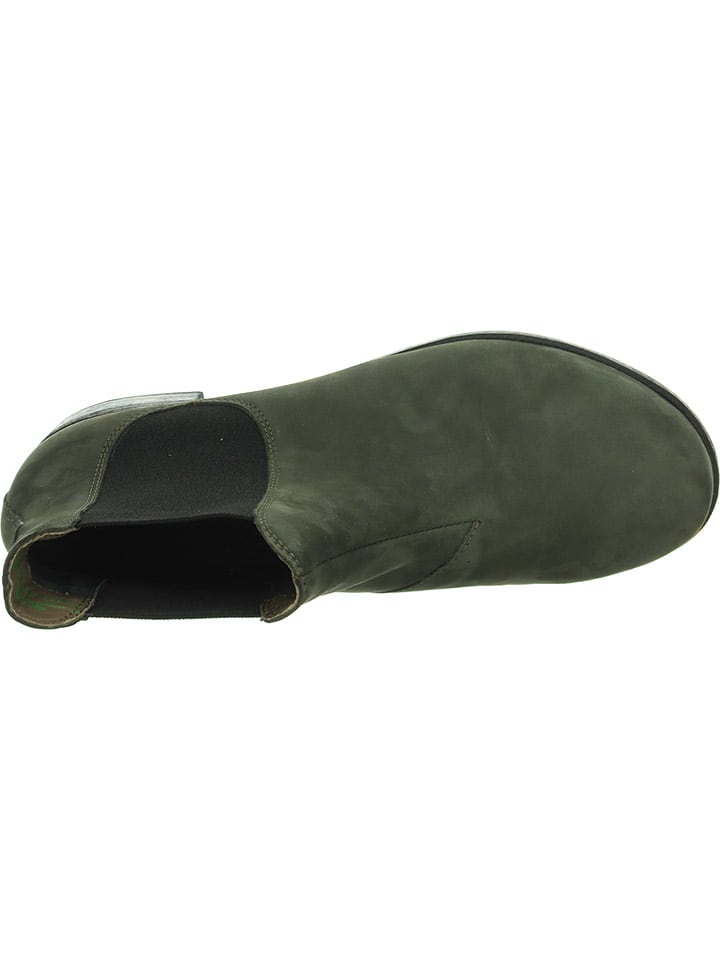 Think! Leder-Chelsea-Boots in Grün günstig kaufen