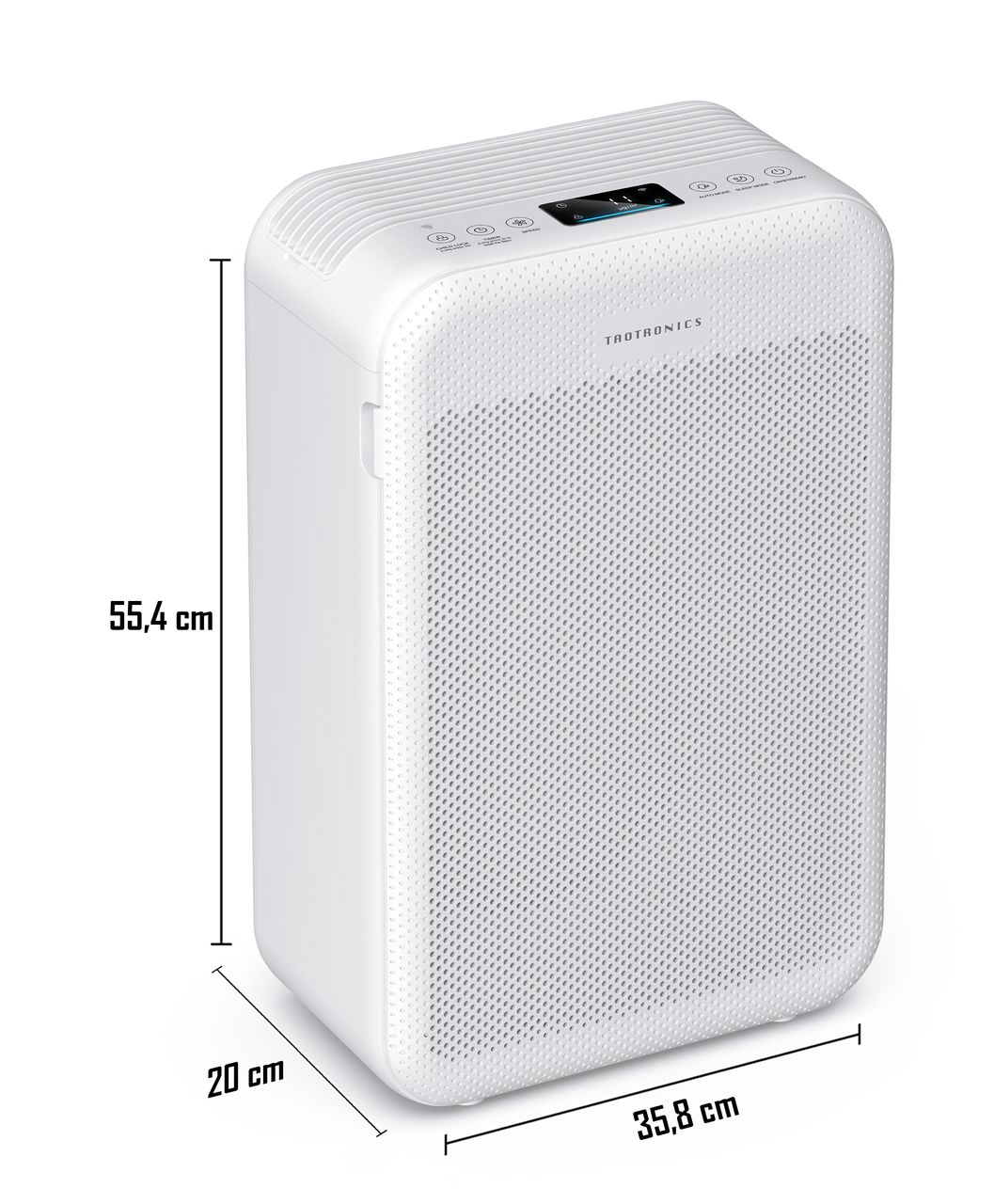 TaoTronics TT-AP003 Luftreiniger (weiß, 3-in-1 True HEPA H13 Filter, 99,97% Filterleistung)