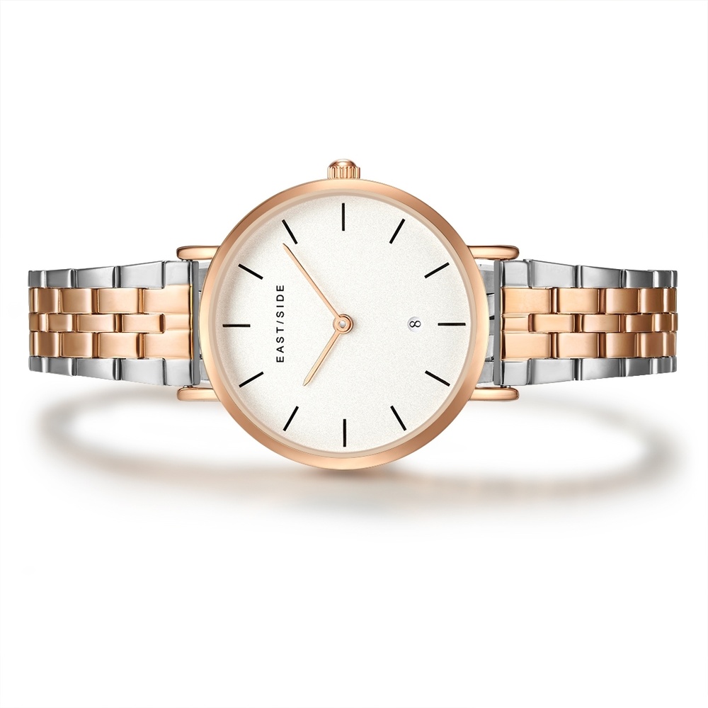 EASTSIDE Montre à quartz Bloomfield en Or rose Acier inoxydable en Argent/or rose Montre