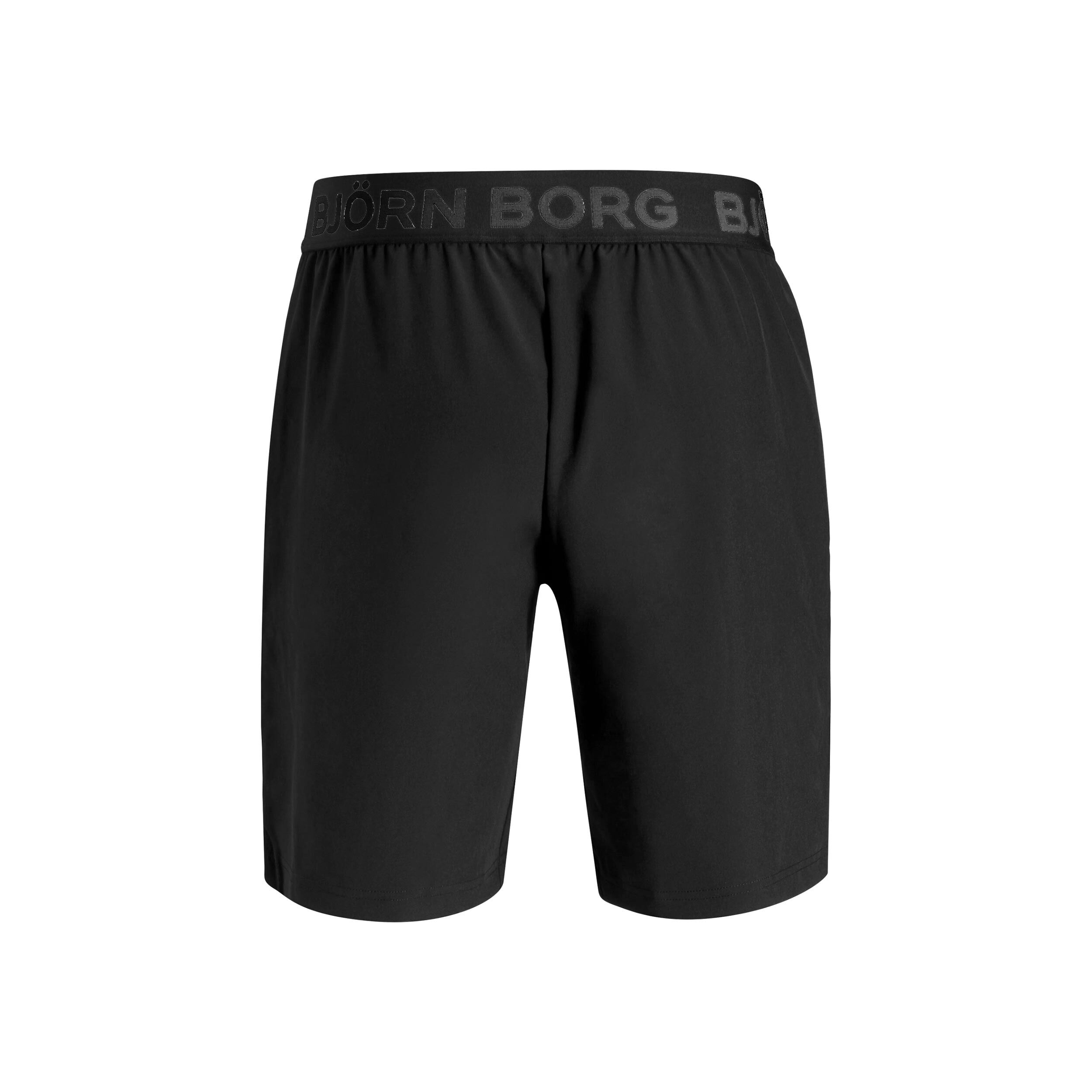 Borg Shorts Herren - Schwarz, Weiß