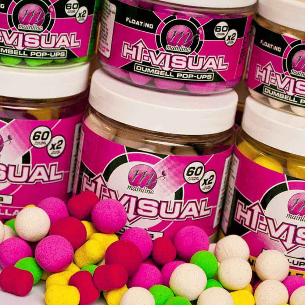 Mainline Hi-Visual Pop-Ups Carp Floating Boilies Milky Toffee 15mm
