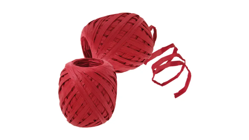 TRUBA GoGreen Raffia-Knäuel rot 30 m