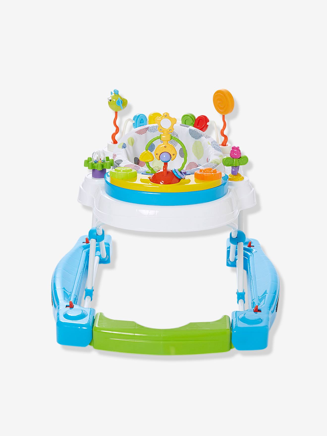 Trotteur évolutif vertbaudet Trott&pouss' blanc imprimé