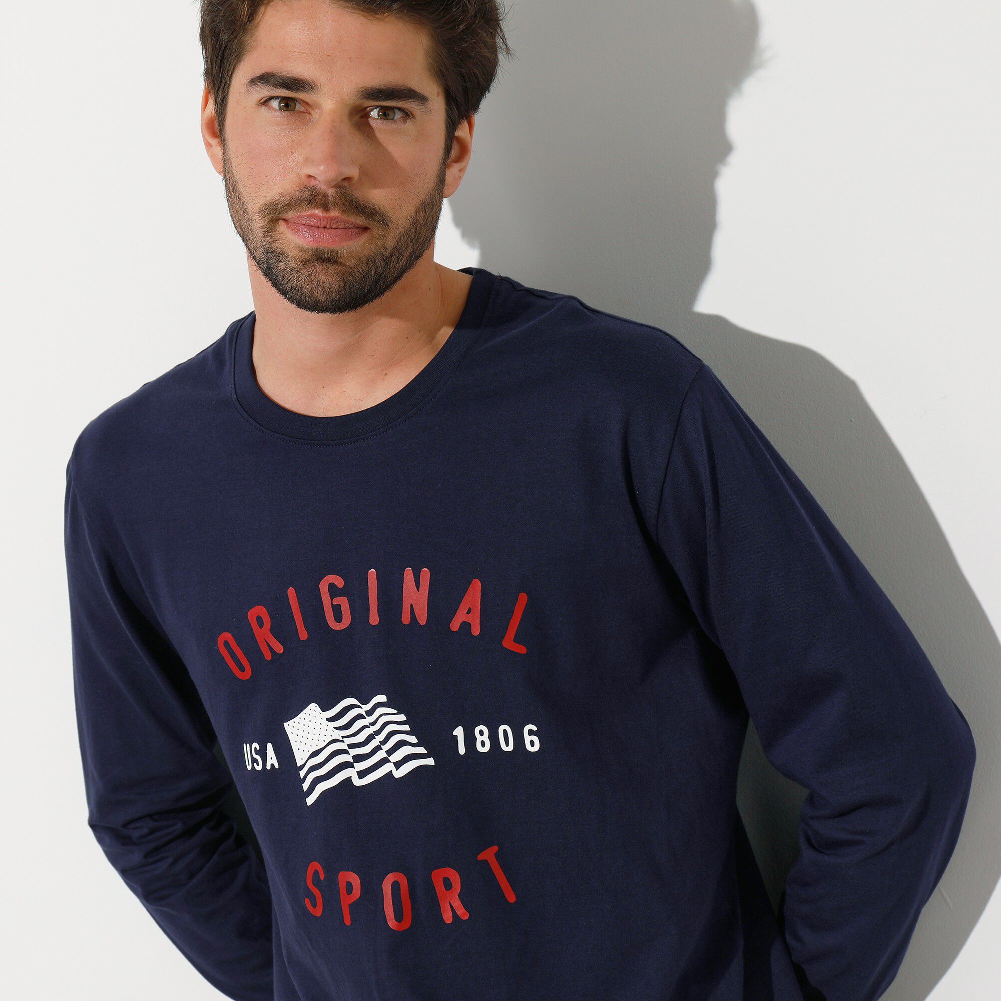 Tee-shirt de pyjama manches longues imprimé