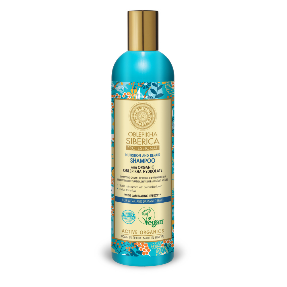 Natura Sibérica Shampoing Nutrition & Réparation à l'Argousier Shampoing Cheveux Fragilisés
