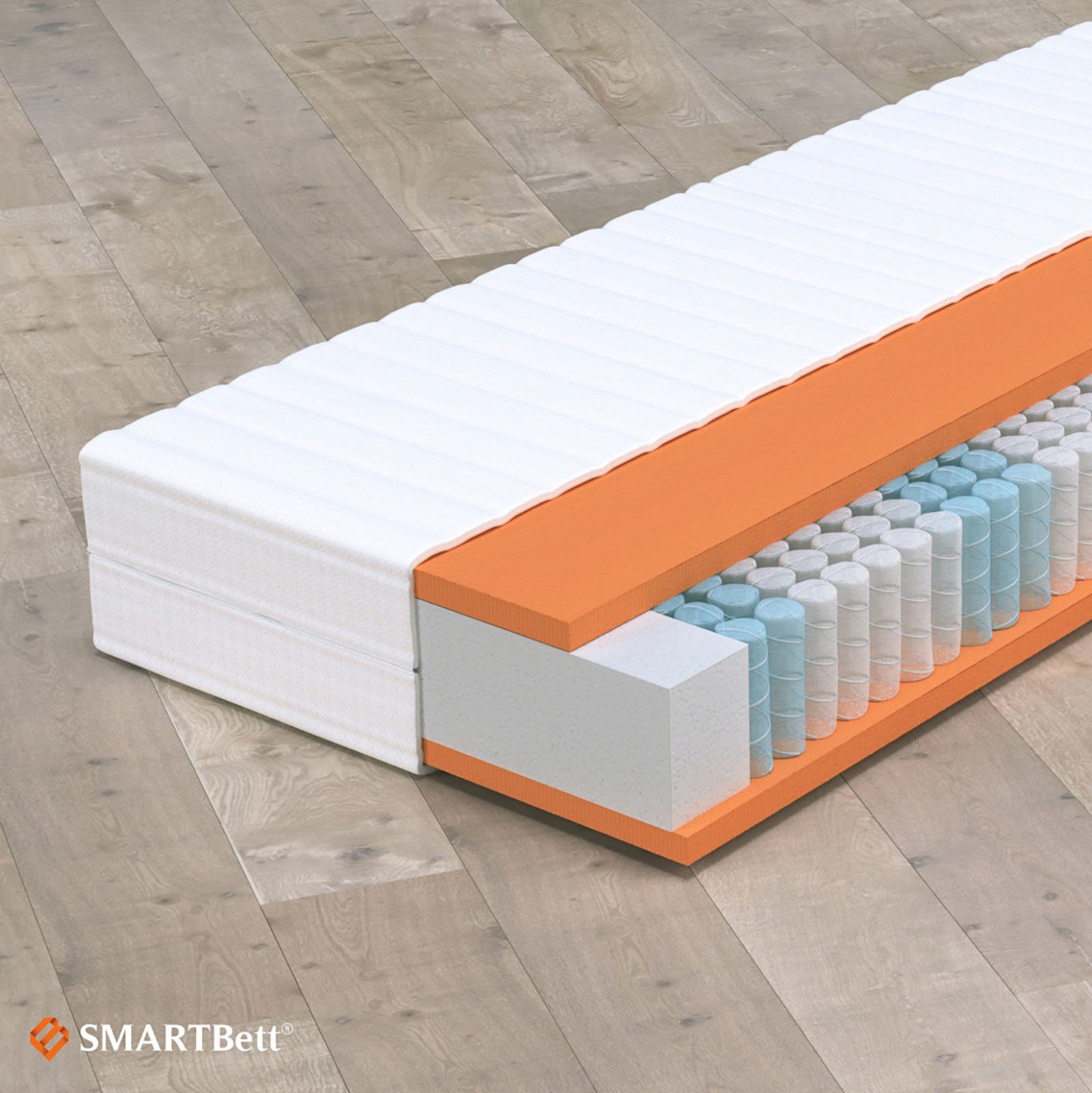Taschenfederkernmatratze TASCHENFEDERKERNMATRATZE 7 ZONEN VERSCHIEDENE GRÖßEN, SMARTBett, 17 cm hoch