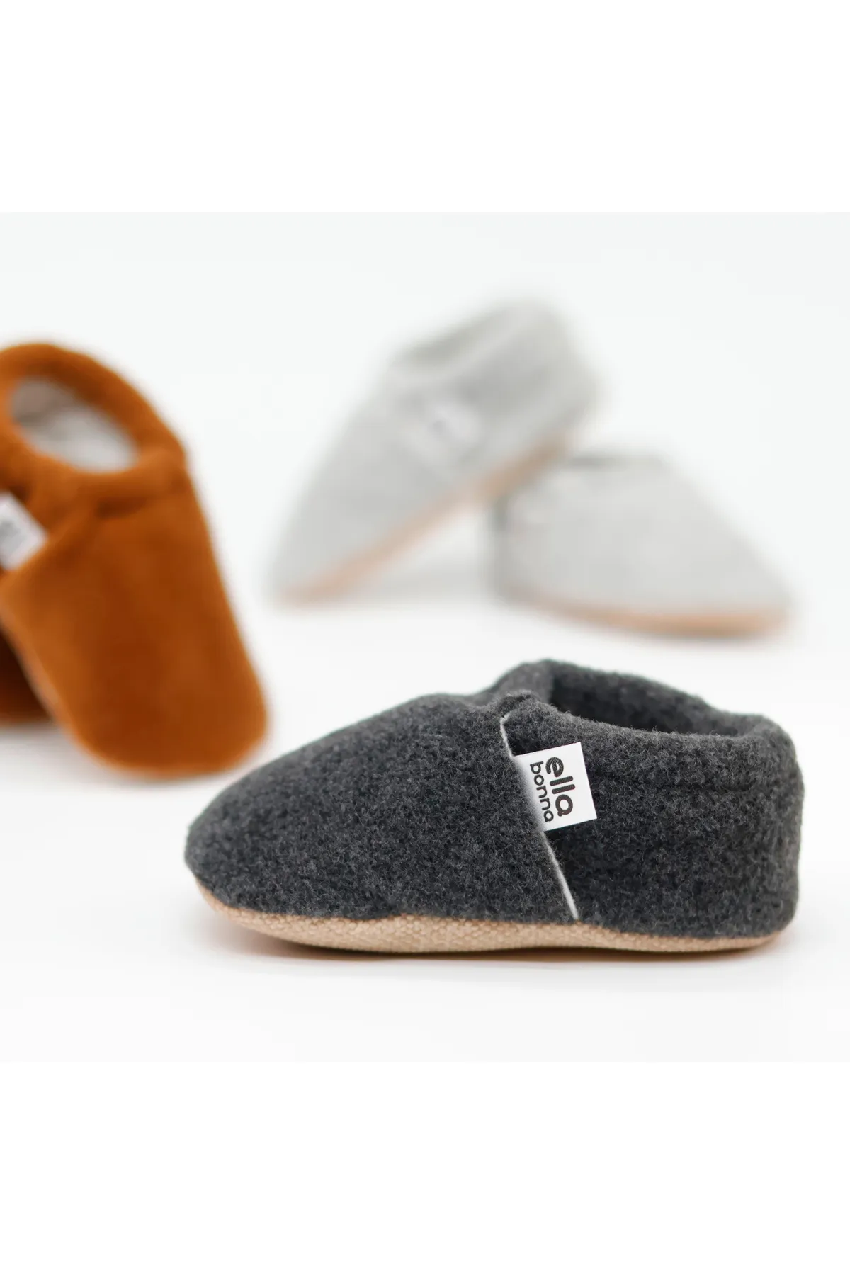 Ella Bonna  Polar Babyschuhe Hausschuhe, Rutschfeste Sohle, Futter aus Bio-Baumwolle, Home Nursery Schuhe