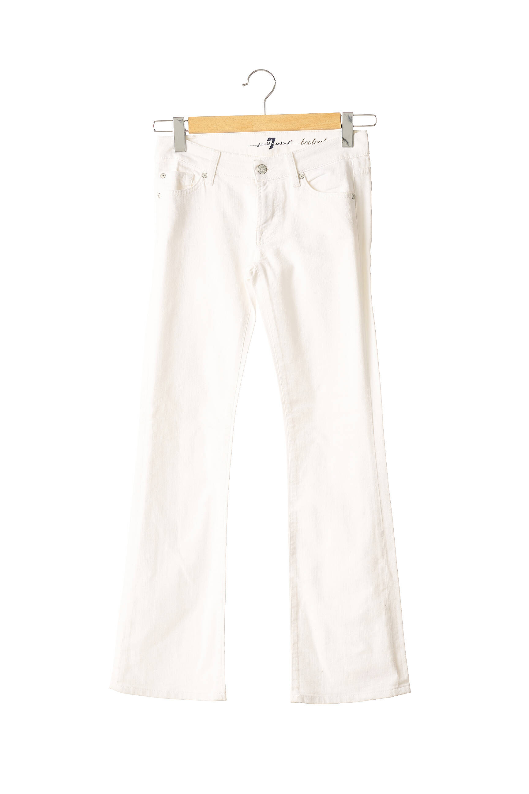 For All Mankind Jeans Bootcut Femme couleur blanc