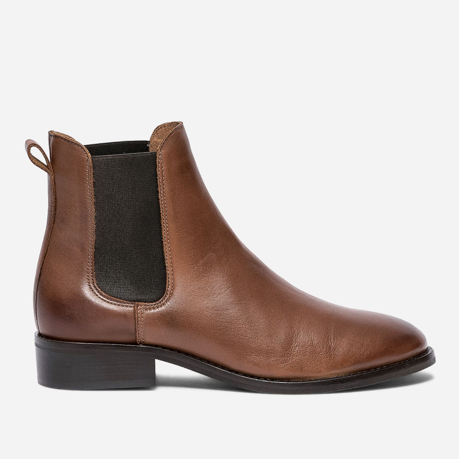 Chelsea boots cognac en cuir