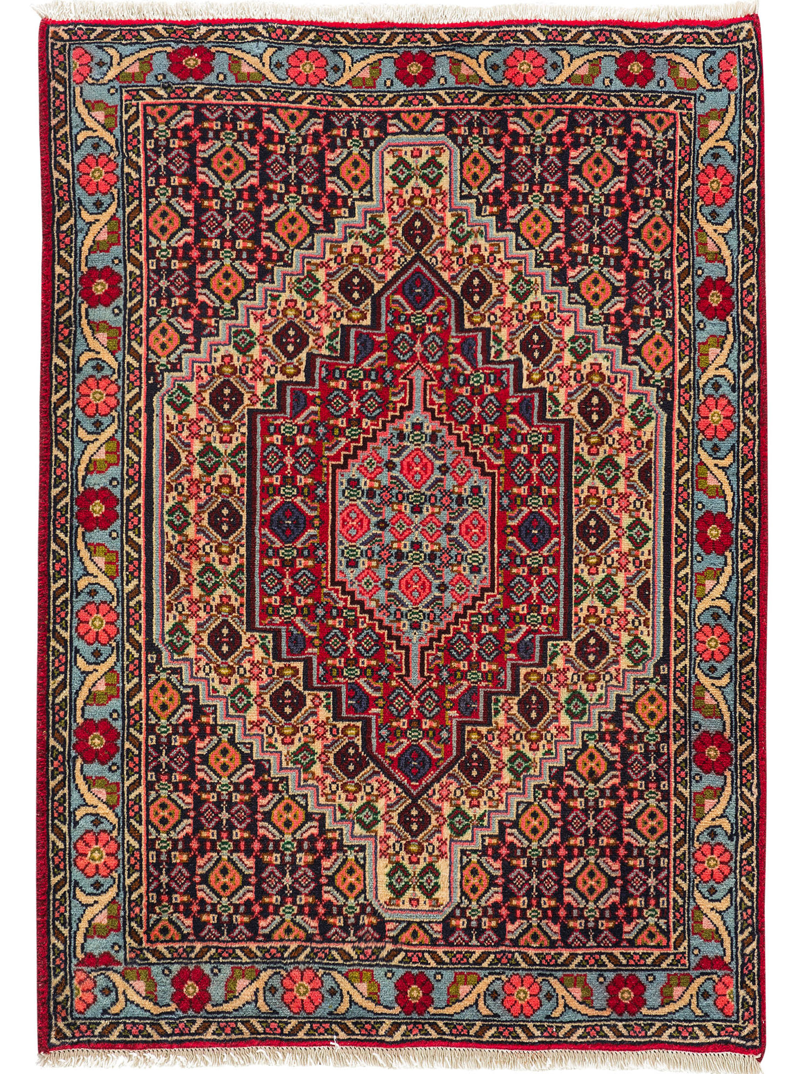 Senneh ca. 74 x 105 cm, Unikat / Einzelstück