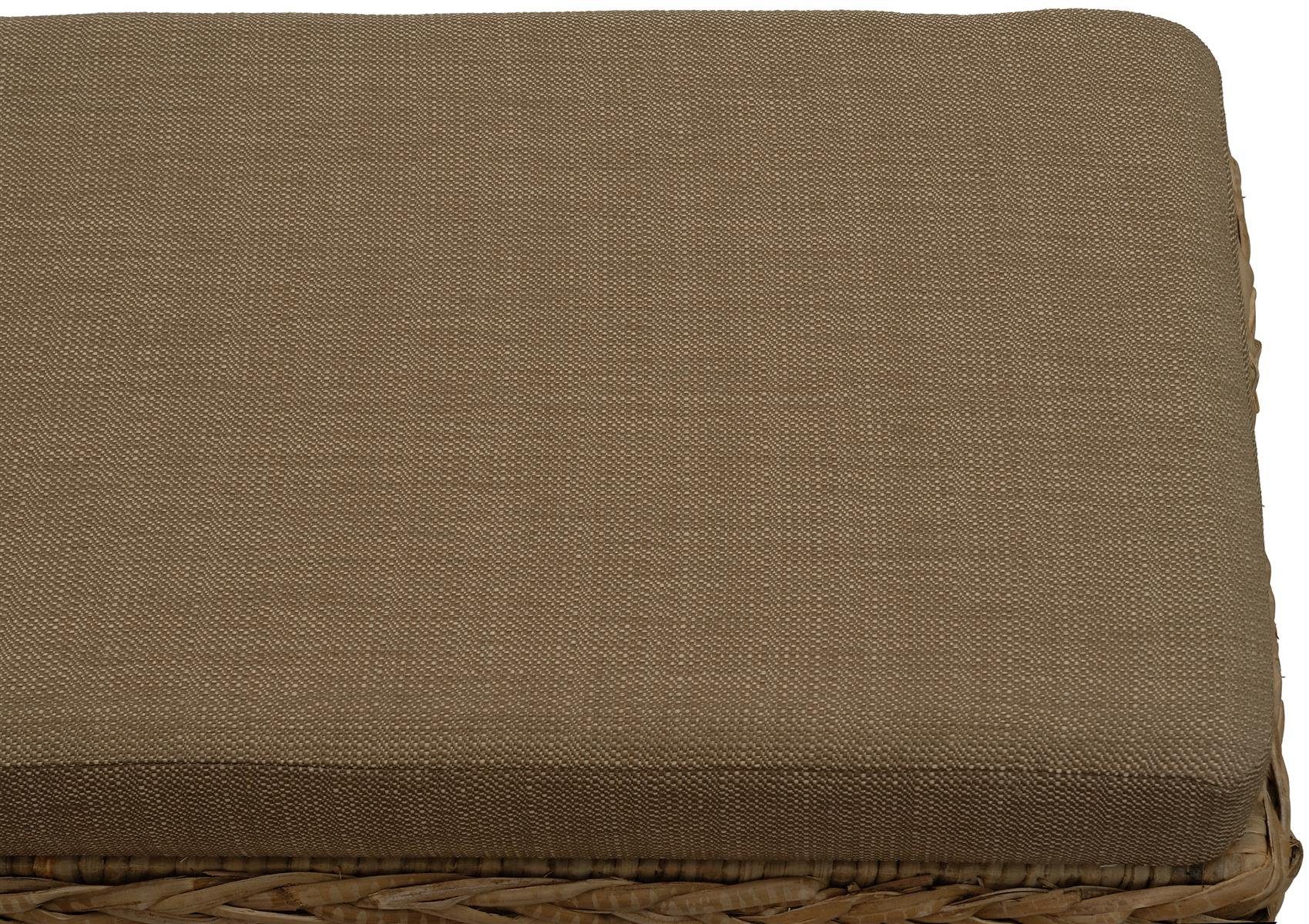 Krines Home Wäschetruhe Breite Sitzbank mit Stauraum Sitztruhe Natur-Rattan Wäschekorb Flur, Sitzbank mit Stauraum