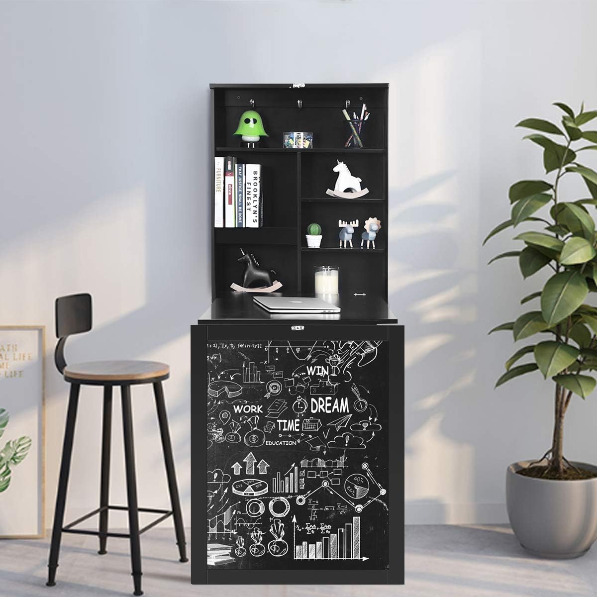 Costway COSTWAY Wandtisch klappbar, Wandklapptisch