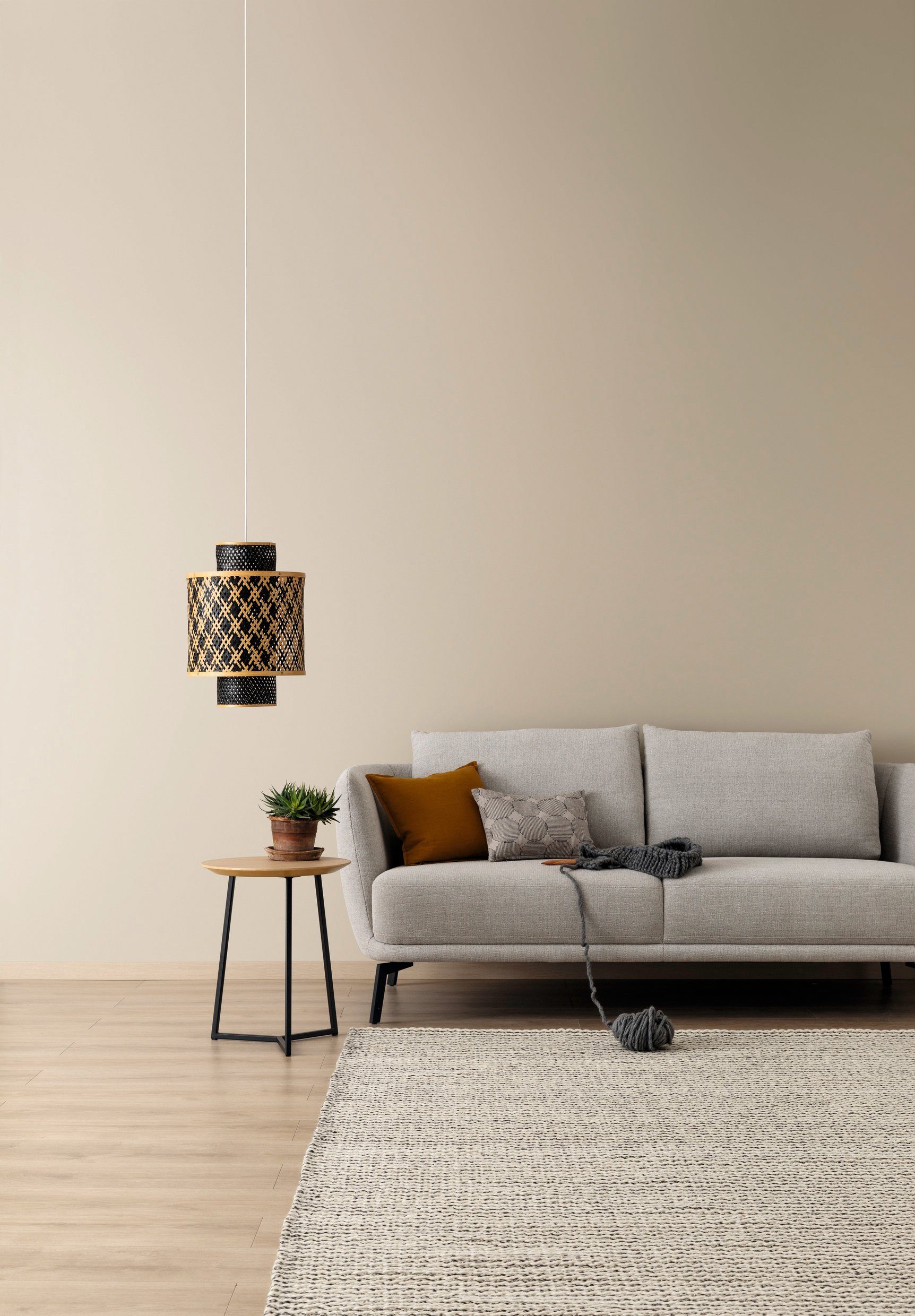 SCHÖNER WOHNEN FARBE Wand- und Deckenfarbe Designfarben, Gemütliches Wollbeige Nr. 7, hochdeckende Premium-Wandfarbe