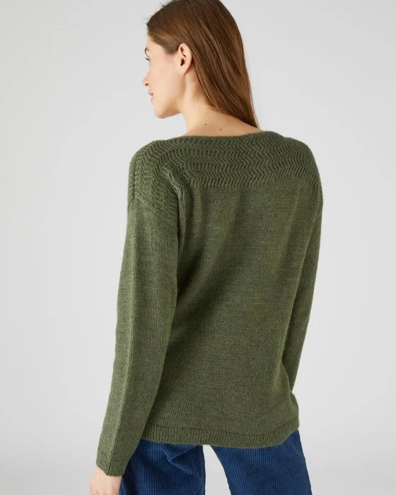 Pull chaud motif chevrons Thermolactyl