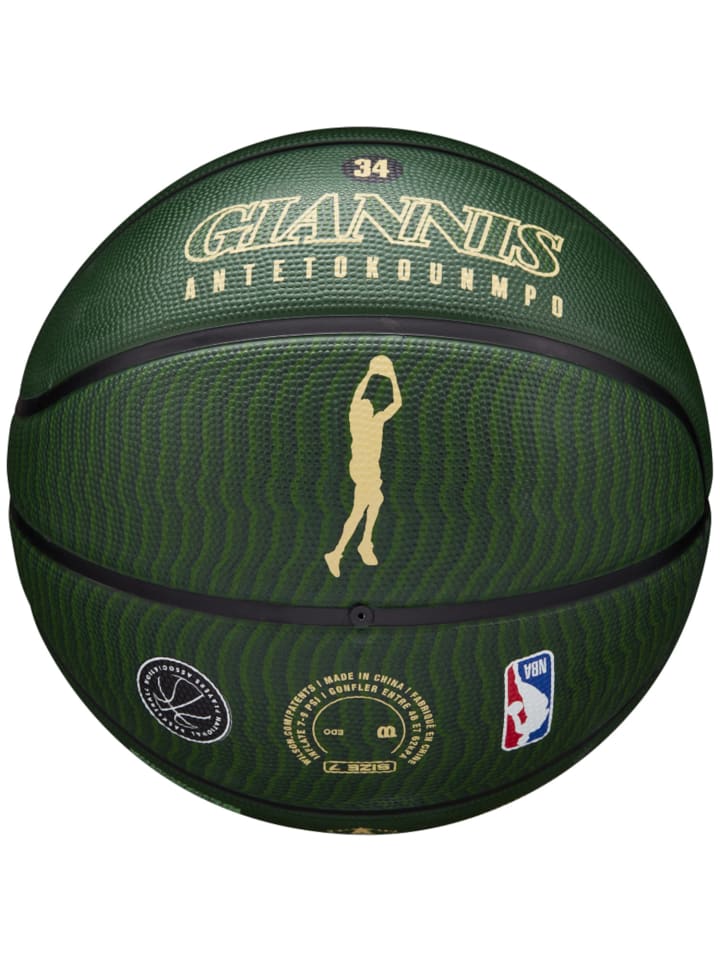 Wilson Wilson NBA Player Icon Giannis Antetokounmpo Outdoor Ball in Grün günstig kaufen 7