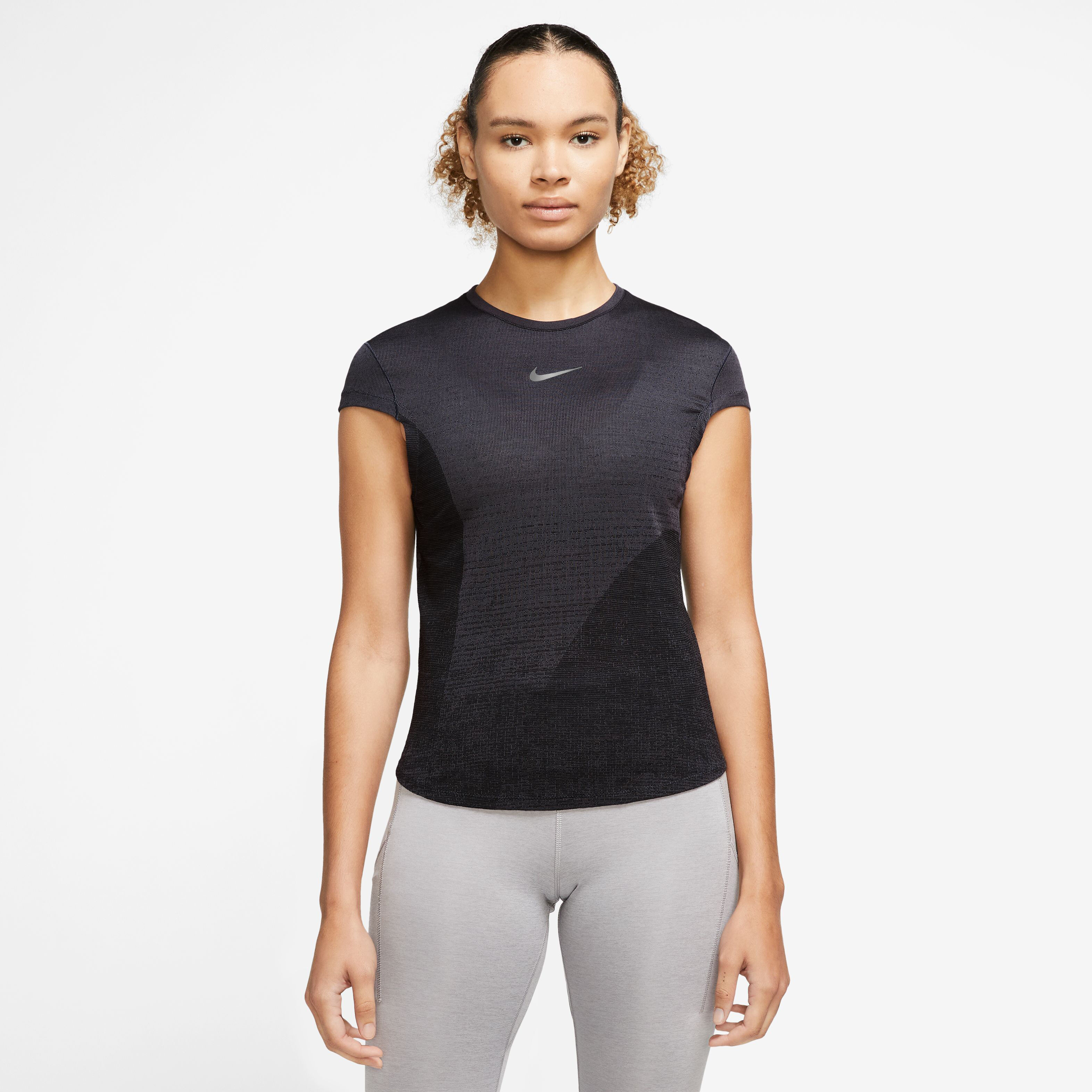 Dri-Fit Run Division Laufshirt Damen - Grau