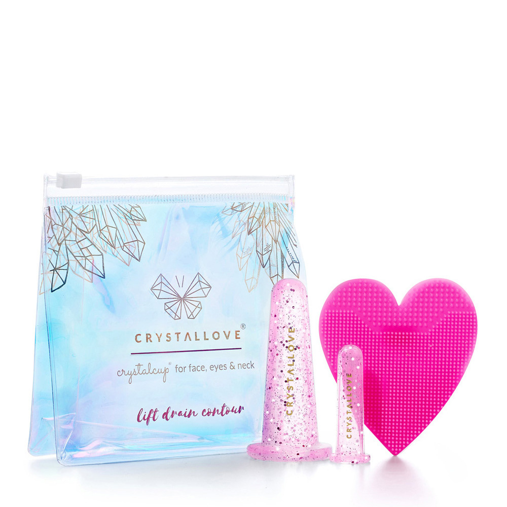 crystallove CRYSTALLOVE Face cupping set - rose