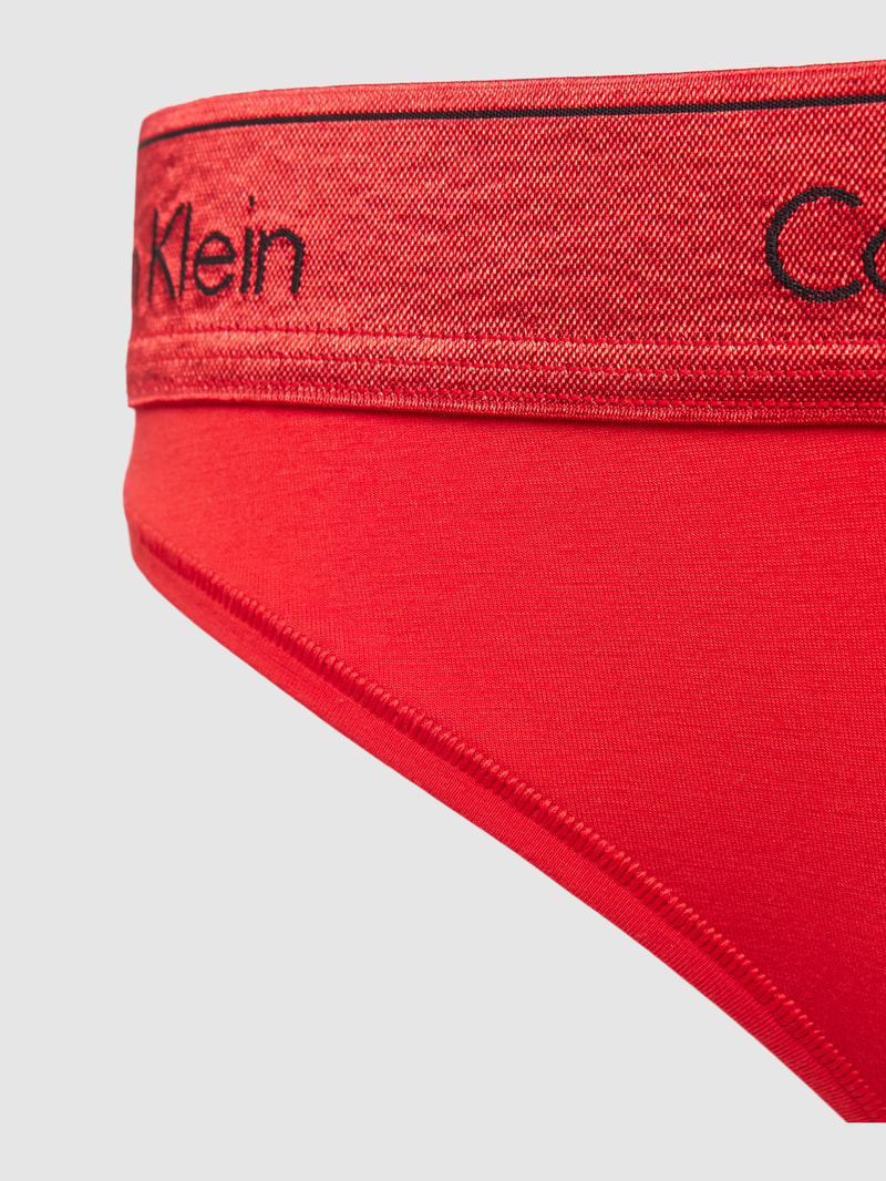 Slip mit elastischem Label-Bund Modell 'HOLIDAY' in rot