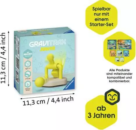 GraviTrax Junior Element Hammer - Kugelbahn-Erweiterung für Kinder ab 3 Jahren