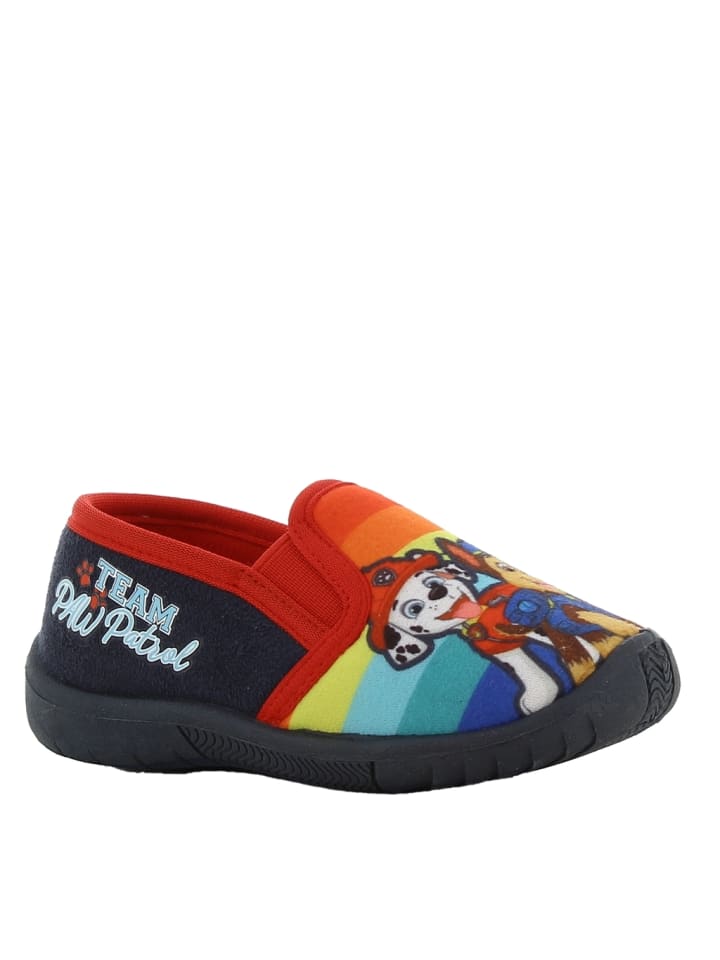 Paw Patrol Hausschuhe mit Paw Patrol Chase und Marshall Motiv, in Regenbogenfarben günstig kaufen