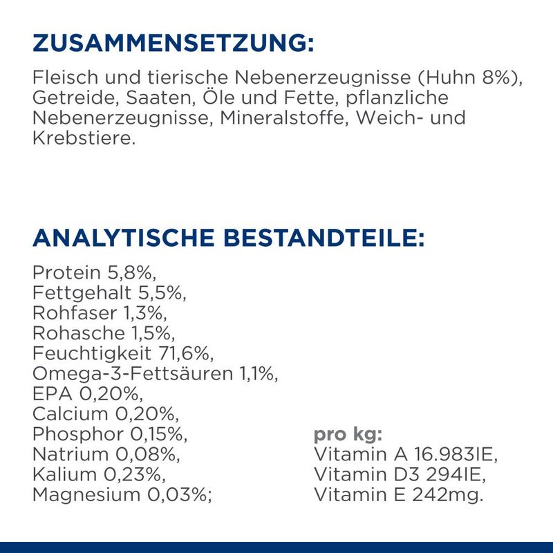 Hill's Prescription Diet j/d Hundefutter mit Huhn