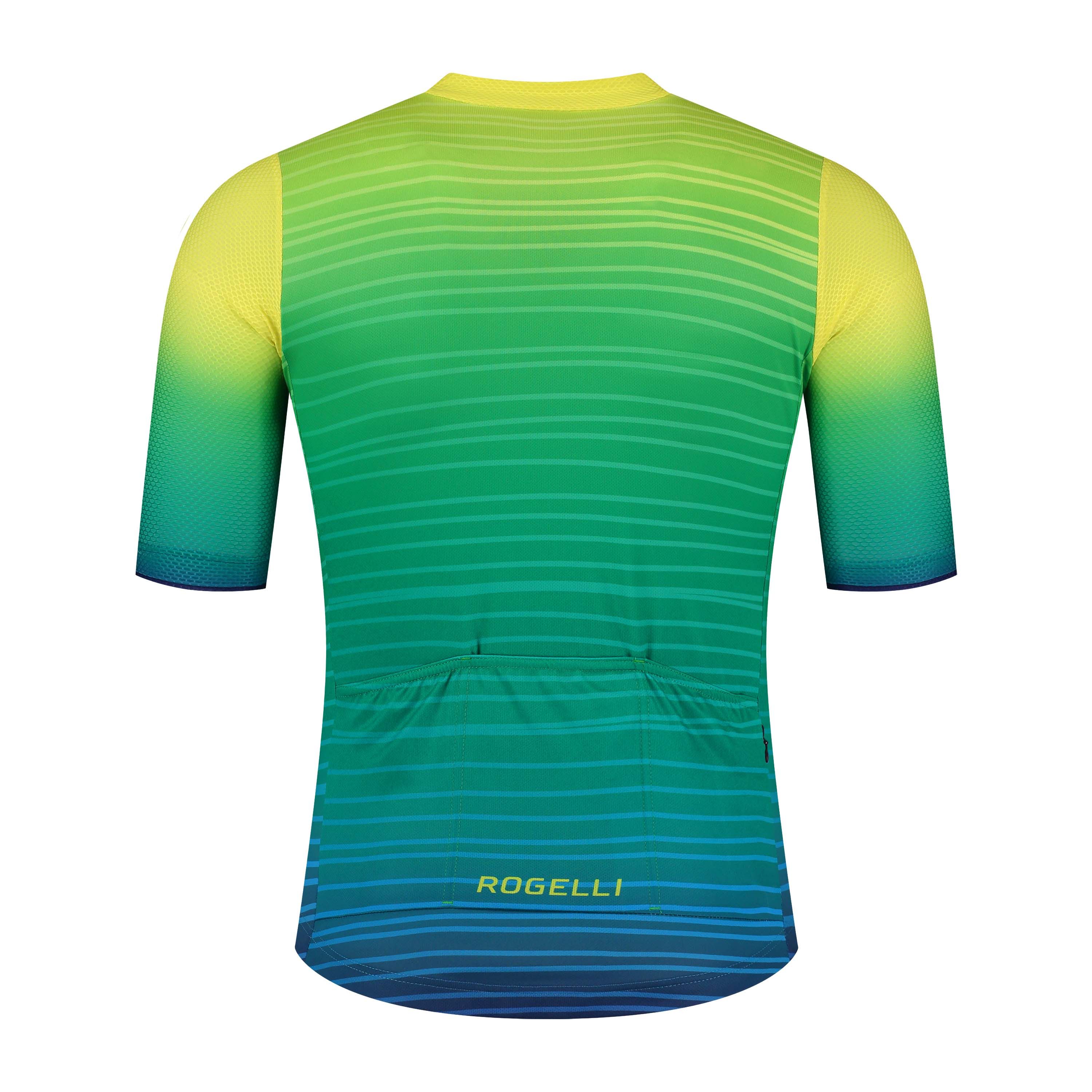 Rogelli Surf Grün/Fluor Herren Radtrikot Kurzarm