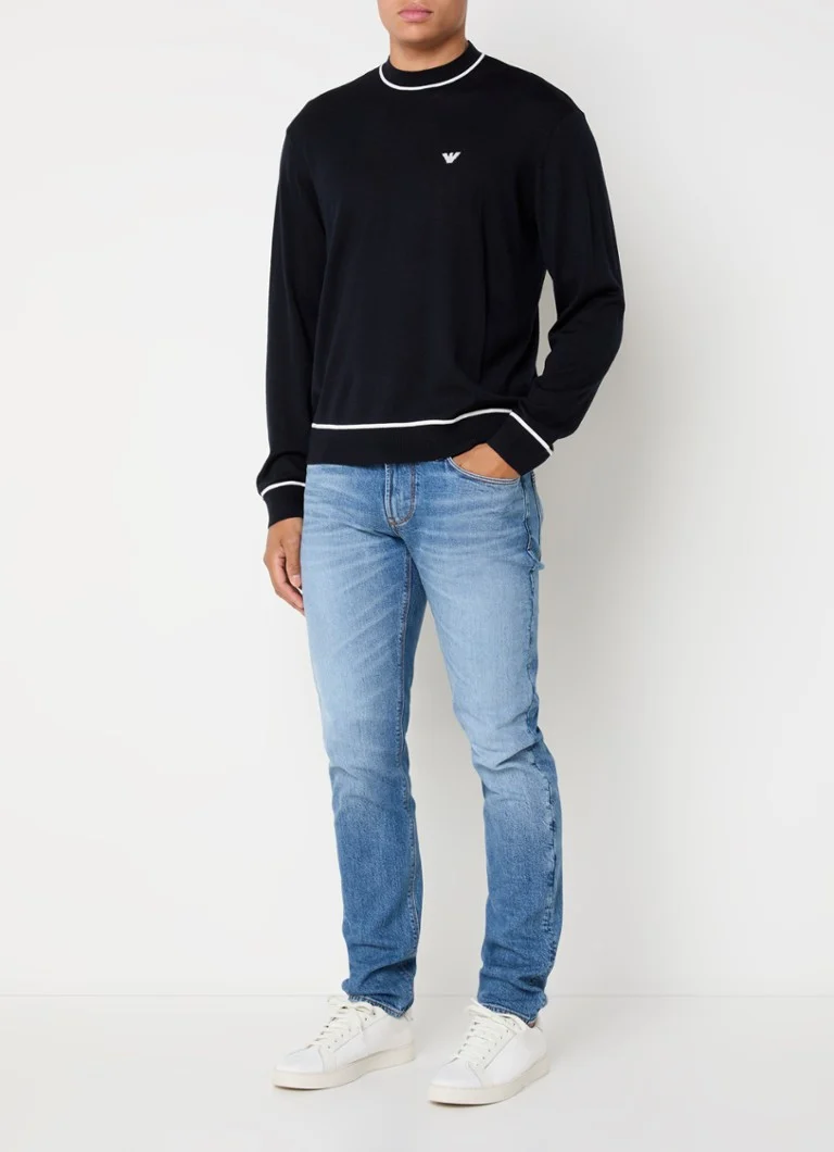 Emporio Armani Fine-knit virgin wool pullover