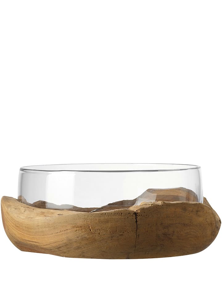 LEONARDO Dekoschale in Transparent/ Hellbraun - Ø 28 cm günstig kaufen onesize